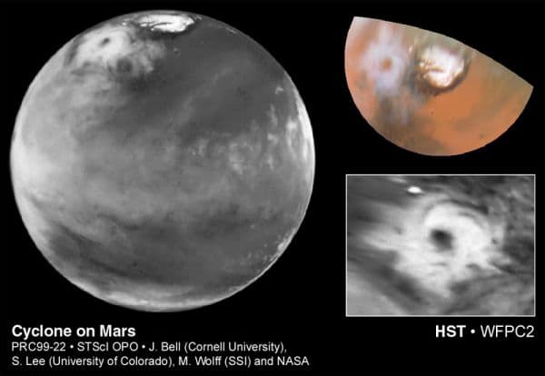 Cyclone on Mars