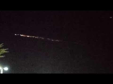 A Rocket Booster Falls Back to Earth