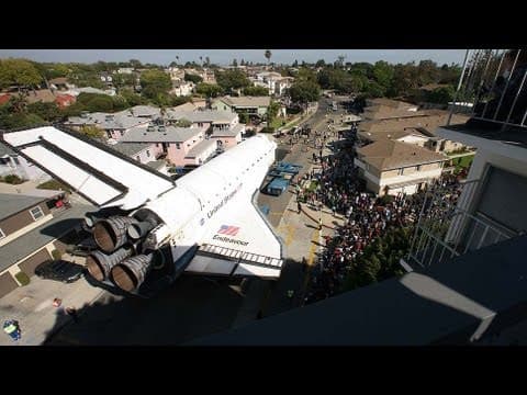 A Space Shuttle on the Streets of Los Angeles