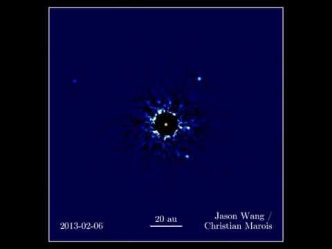 Four Planets Orbiting Star HR 8799