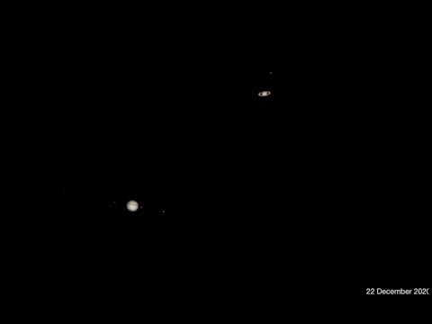 Jupiter and Saturn Great Conjunction: The Movie