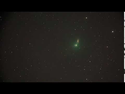 Comet Iwamoto Before Spiral Galaxy NGC 2903