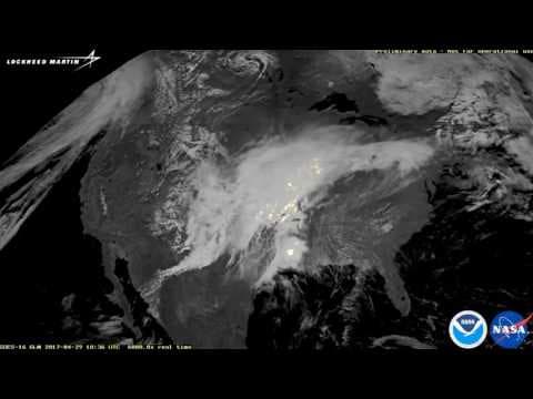 Lightning Storm Moves Across the USA