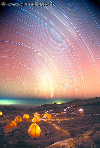 The Star Trails of Kilimanjaro