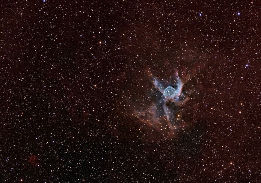 Thor's Helmet (NGC 2359) and Planetary Nebula