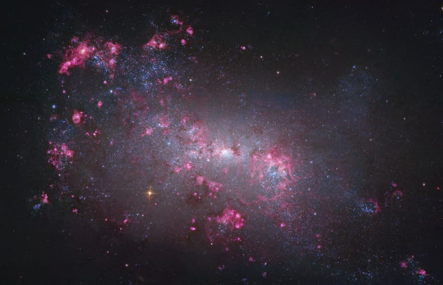 NGC 4449: Close-up of a Small Galaxy