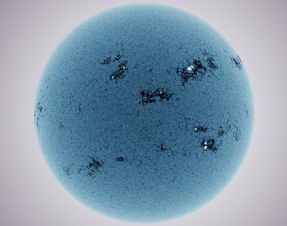 Blue Sun Bursting