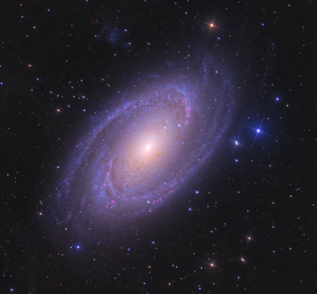 Bright Spiral Galaxy M81