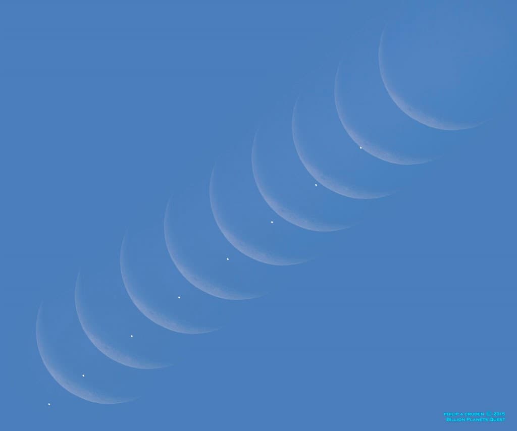 Daytime Moon Meets Morning Star