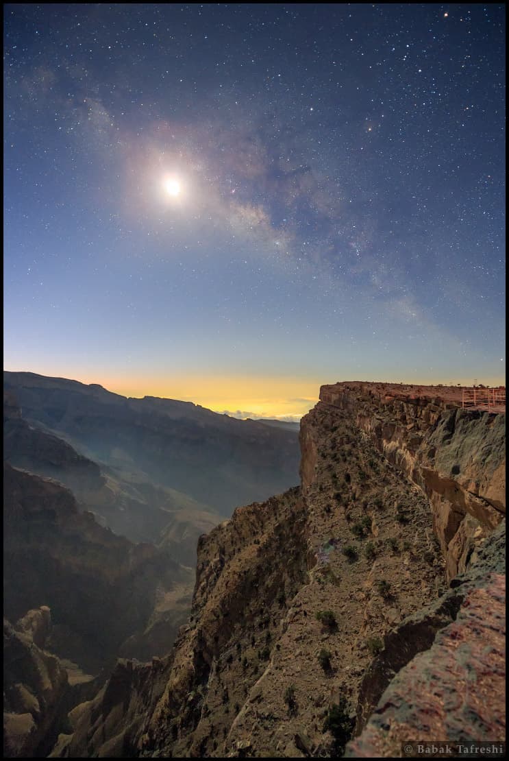 Milky Way in Moonlight