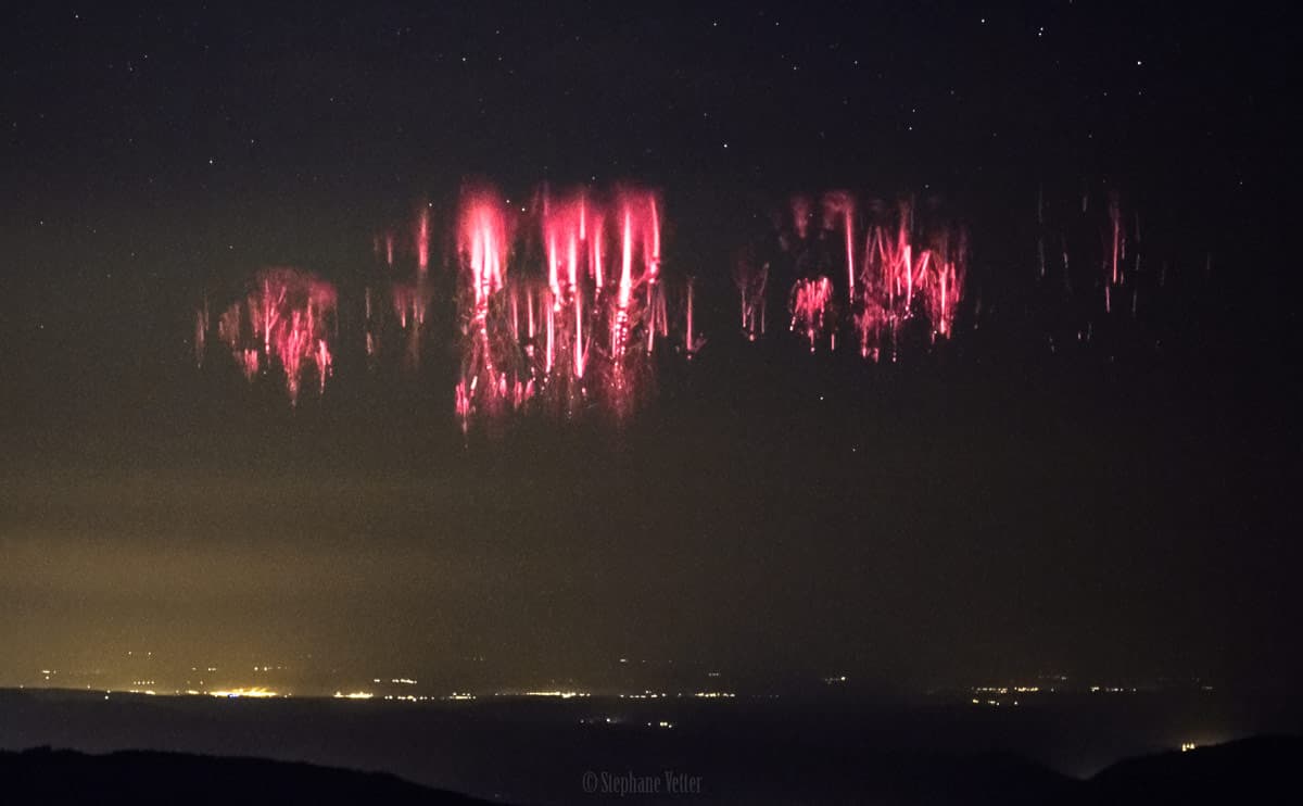 Red Sprites over the Channel