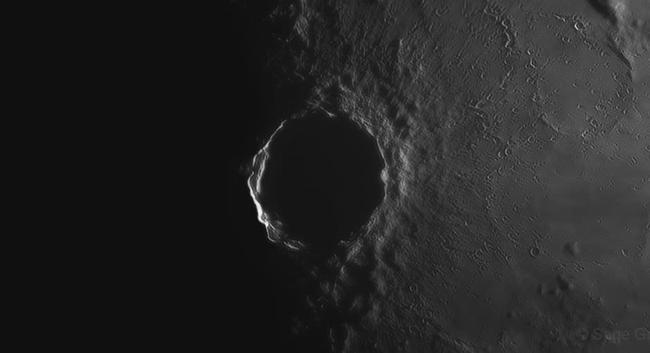 Sunrise at Copernicus Crater