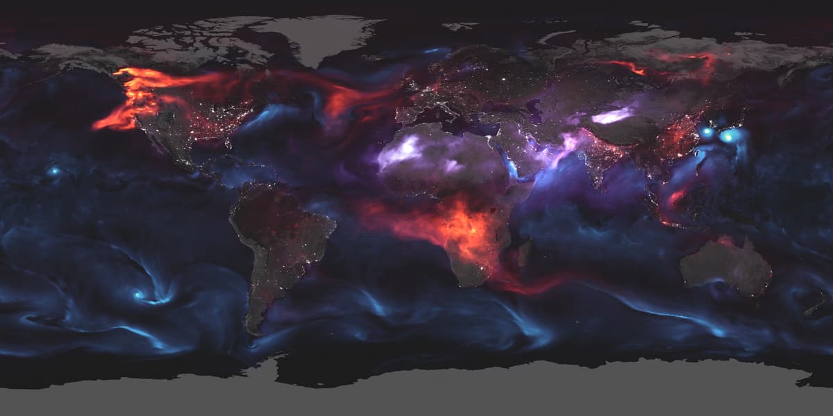 Just Another Day on Aerosol Earth