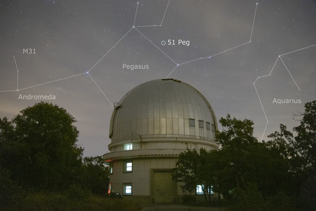 50 Light-years to 51 Pegasi