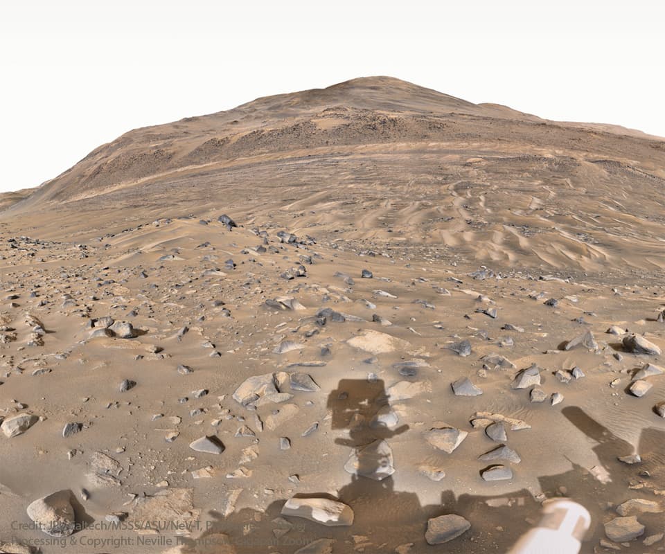 Shadow of a Martian Robot
