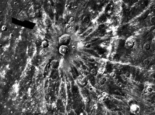 Degas Ray Crater on Mercury
Credit: