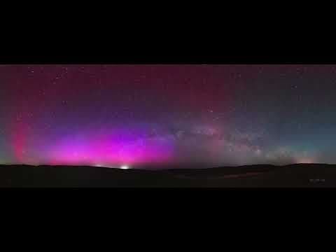 Timelapse: Aurora, SAR, and the Milky Way