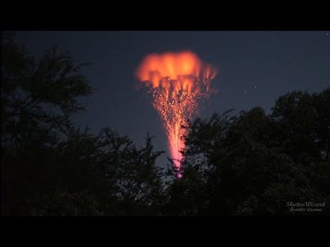 Gigantic Jet Lightning from Puerto Rico